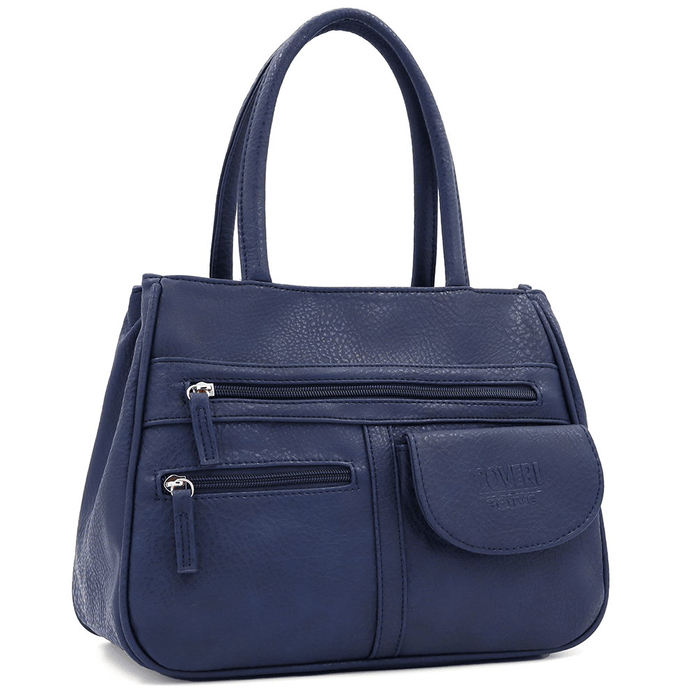 Női táska sok zsebbel Sonya - sötétkék