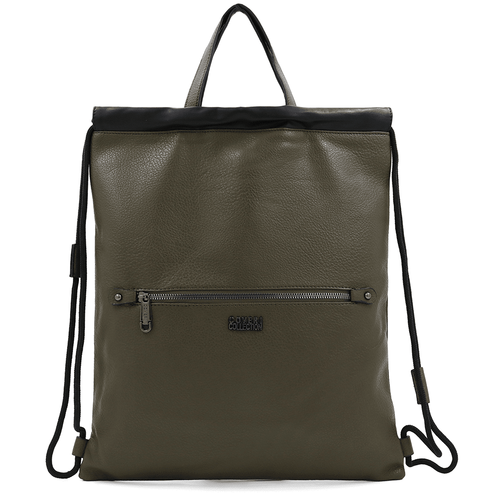 Öko bőr táska - sötétzöld