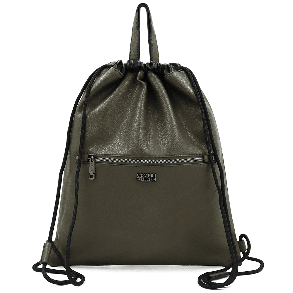 Öko bőr táska - sötétzöld