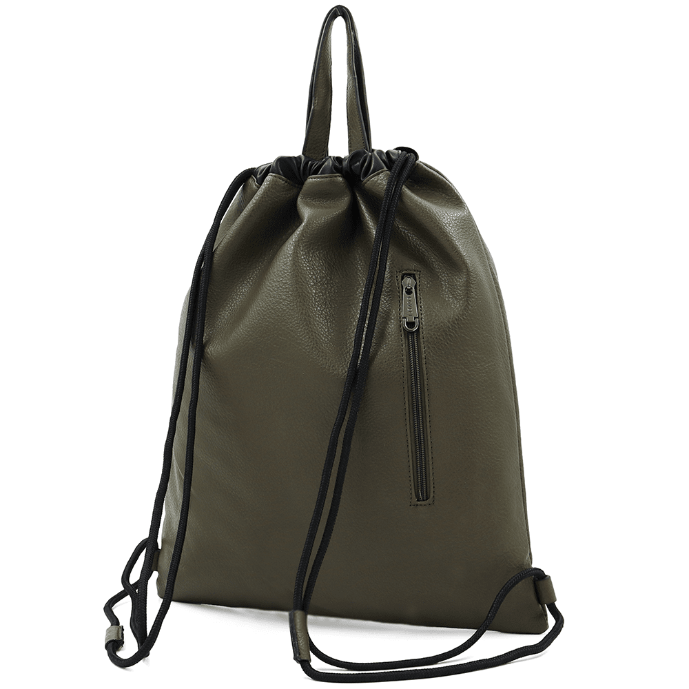 Öko bőr táska - sötétzöld