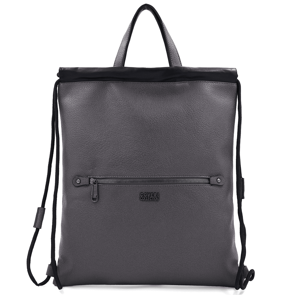 Ökológiai bőr táska - sötét szürke