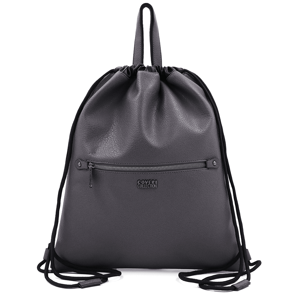 Ökológiai bőr táska - sötét szürke