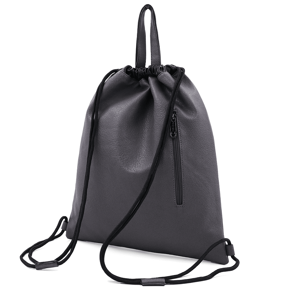 Ökológiai bőr táska - sötét szürke