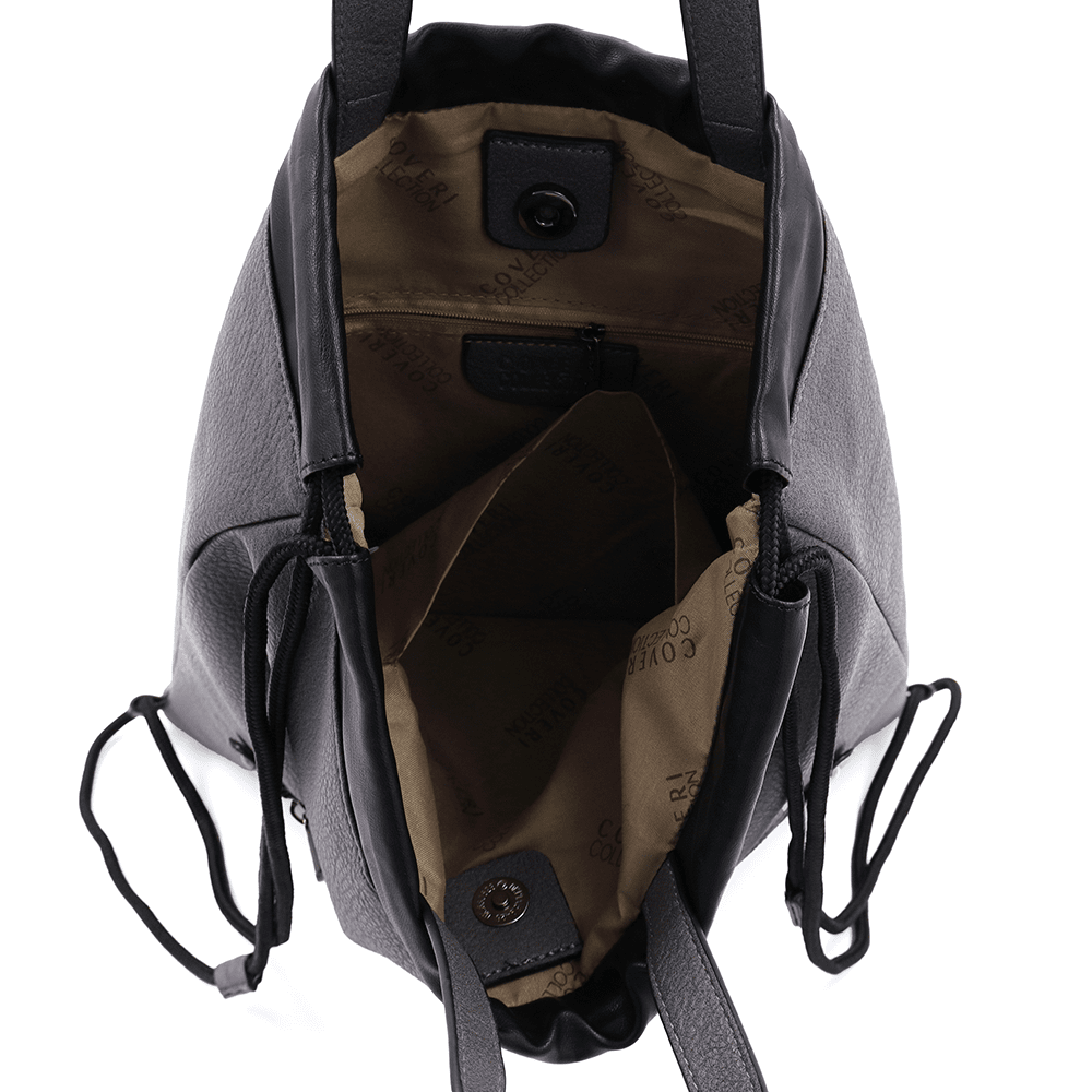 Ökológiai bőr táska - sötét szürke