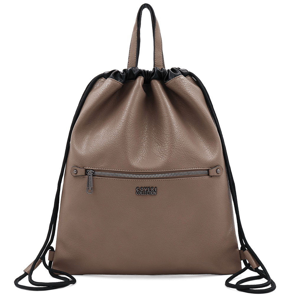 Ökológiai bőr táska - világosbarna