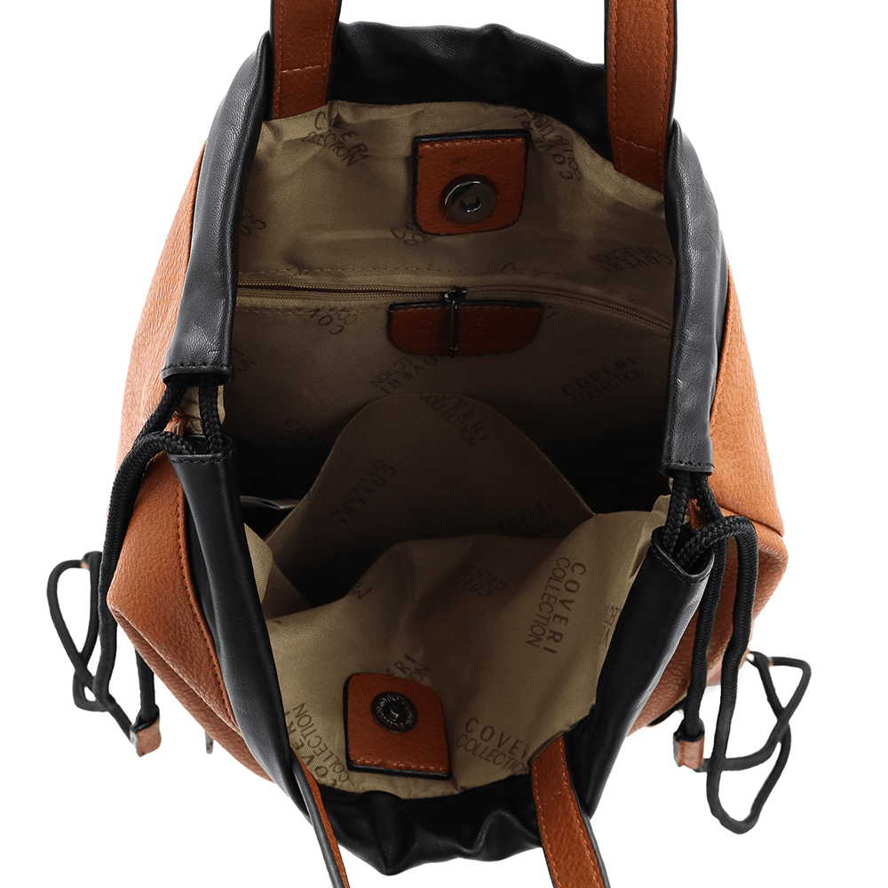 Öko bőr táska - cserépbarna