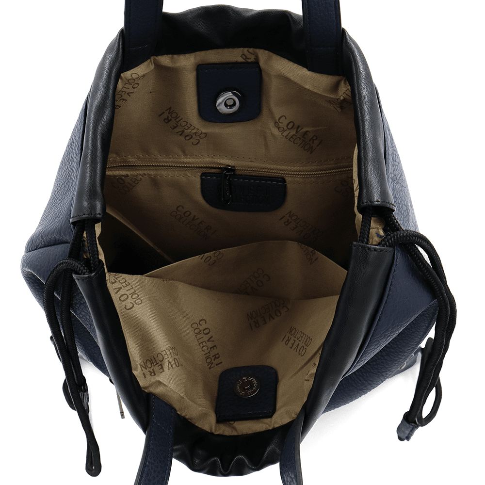 Ökológiai bőr táska - sötétkék