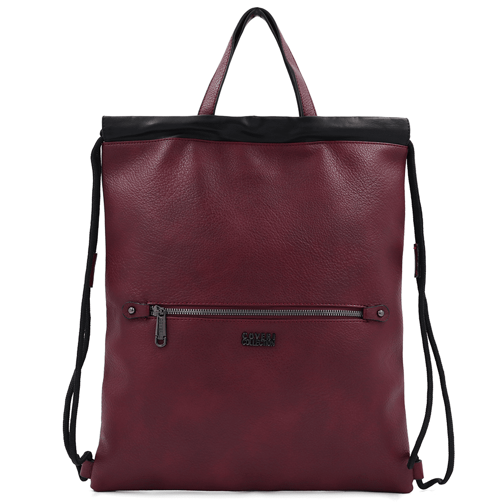 Ökológiai bőr táska - bordó