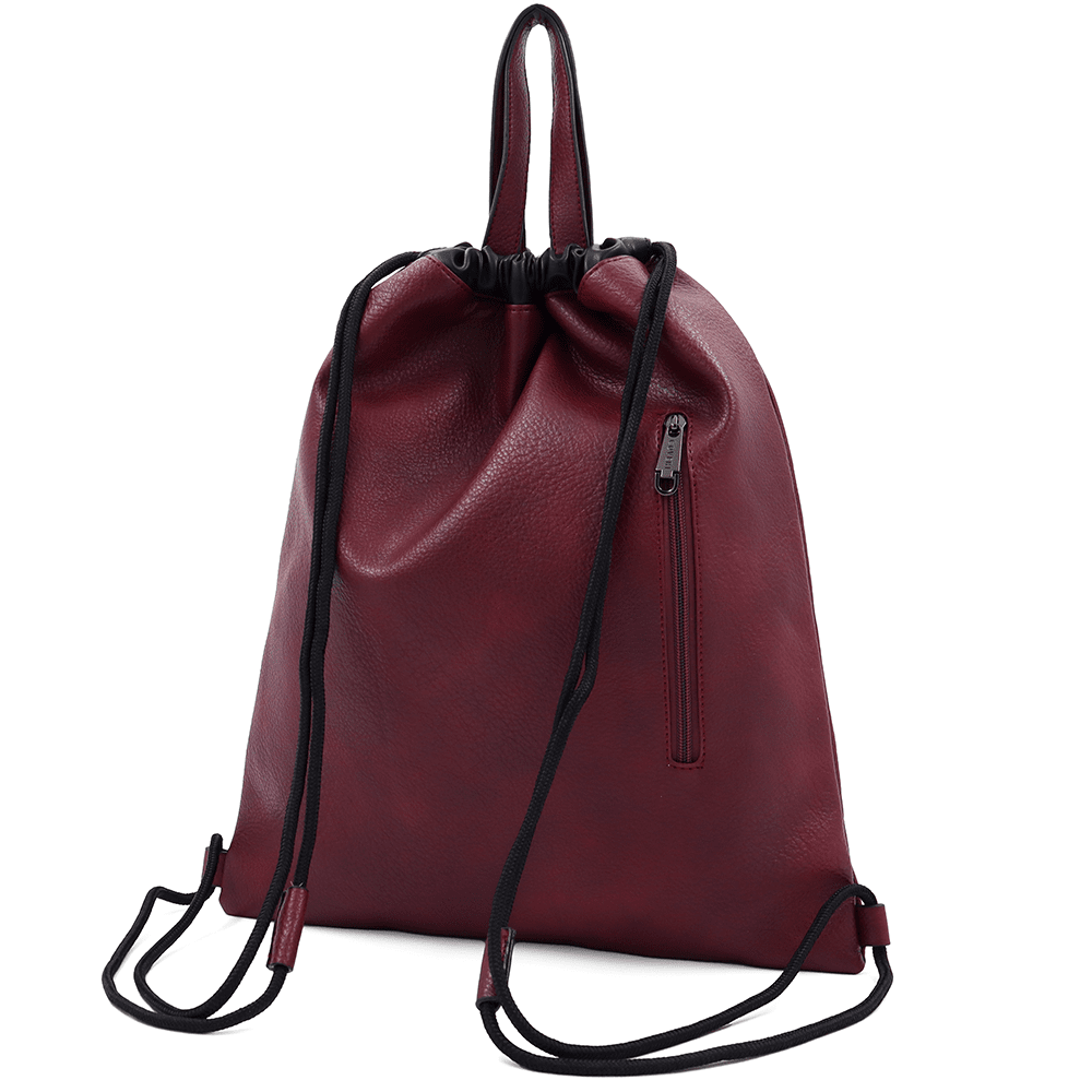 Ökológiai bőr táska - bordó