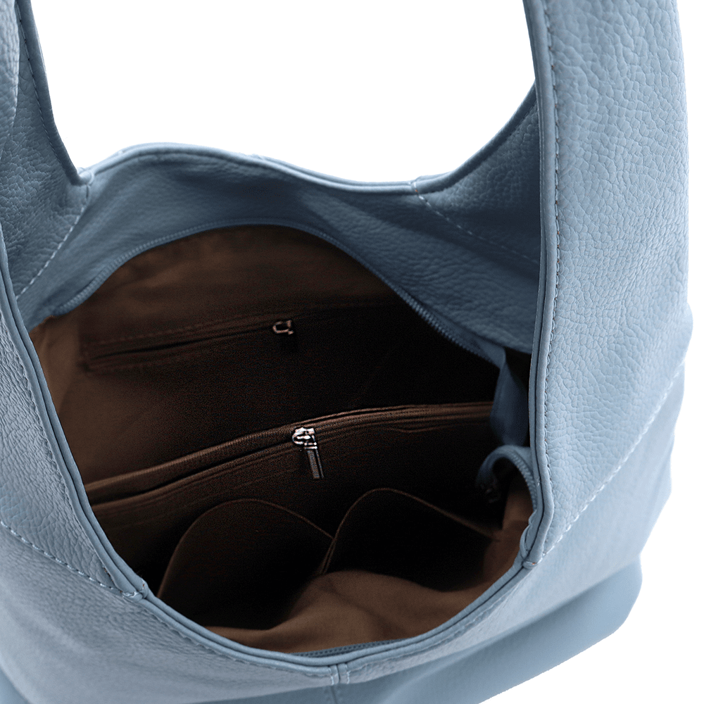 Nagy női táska típusú táska - világoskék