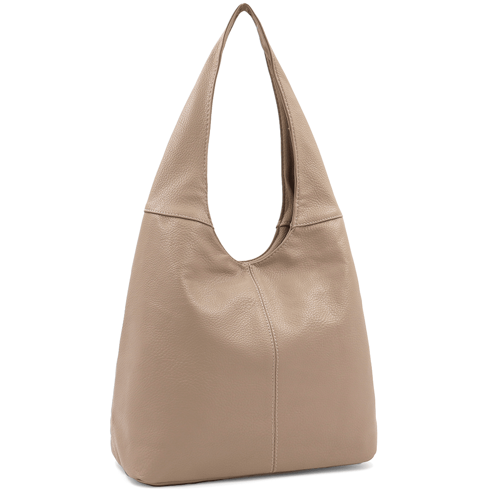 Nagy női táska típusú táska - világosbarna