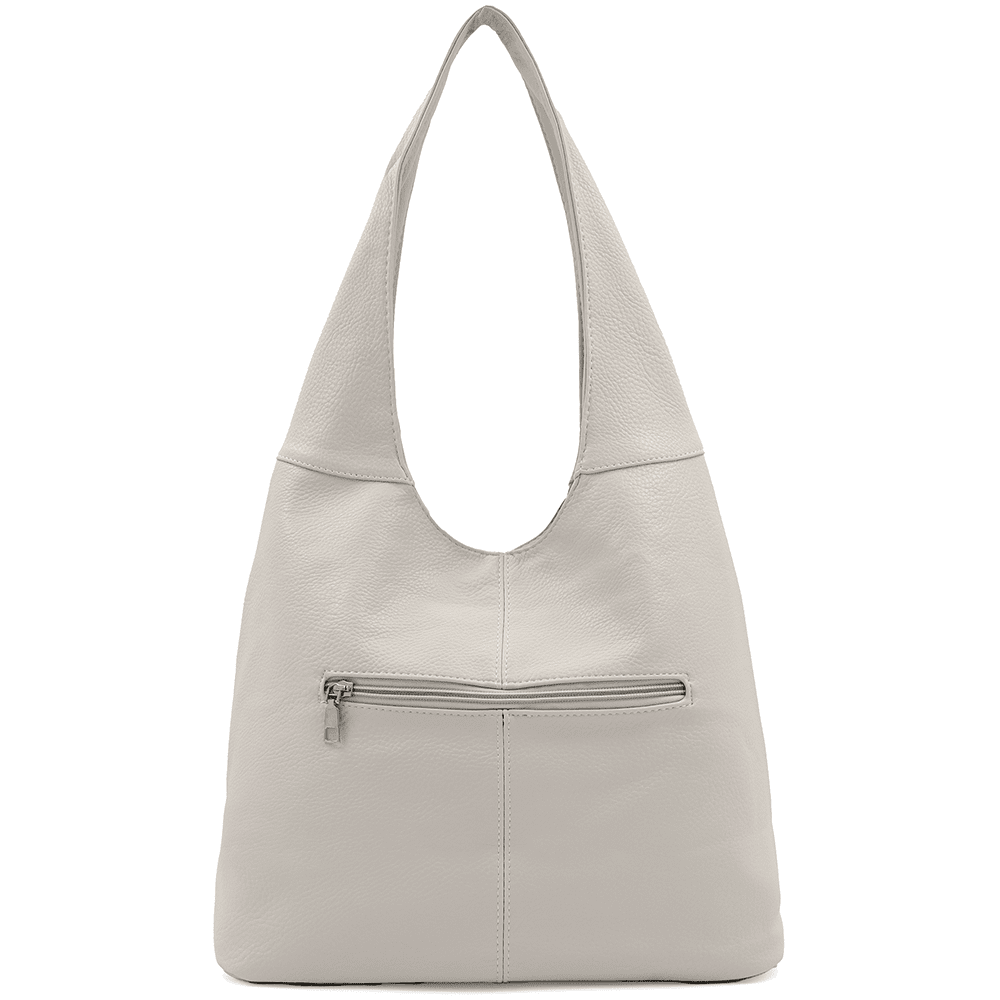 Nagy női táska, zsák típusú - szürke