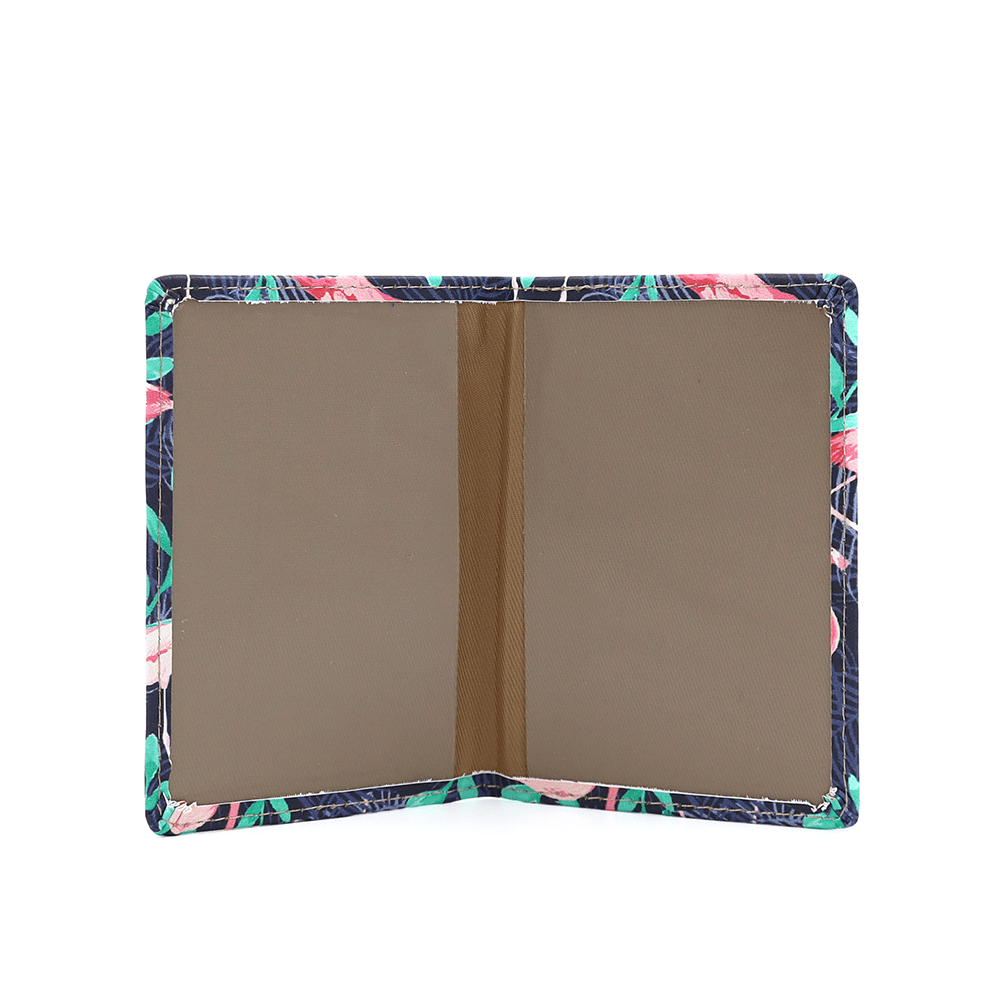 Kártyatartó flamingó mintával - lila