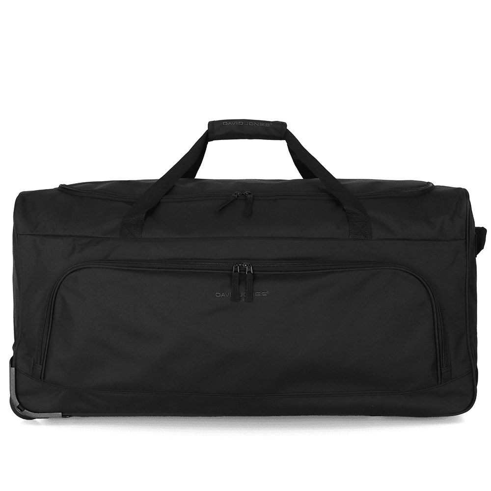 David Jones - Nagy utazótáska kerekekkel és teleszkópos fogantyúval - fekete