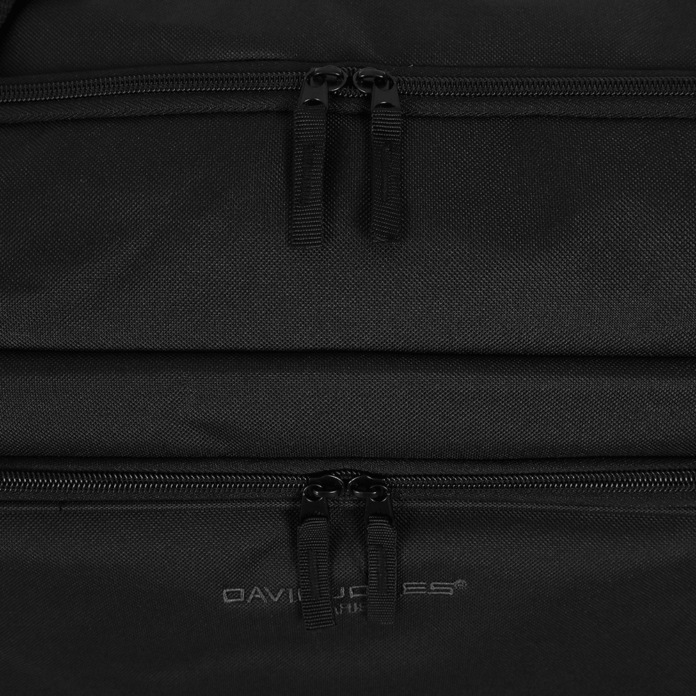 David Jones - Nagy utazótáska kerekekkel és teleszkópos fogantyúval - fekete