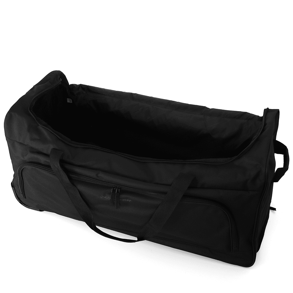 David Jones - Nagy utazótáska kerekekkel és teleszkópos fogantyúval - fekete