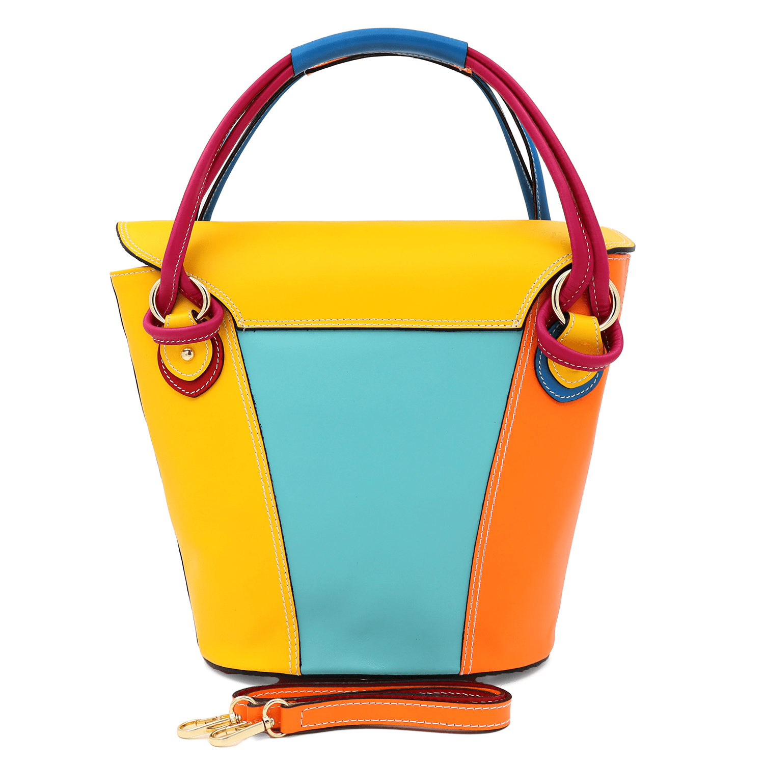 Színes női táska természetes bőrből Alesandria