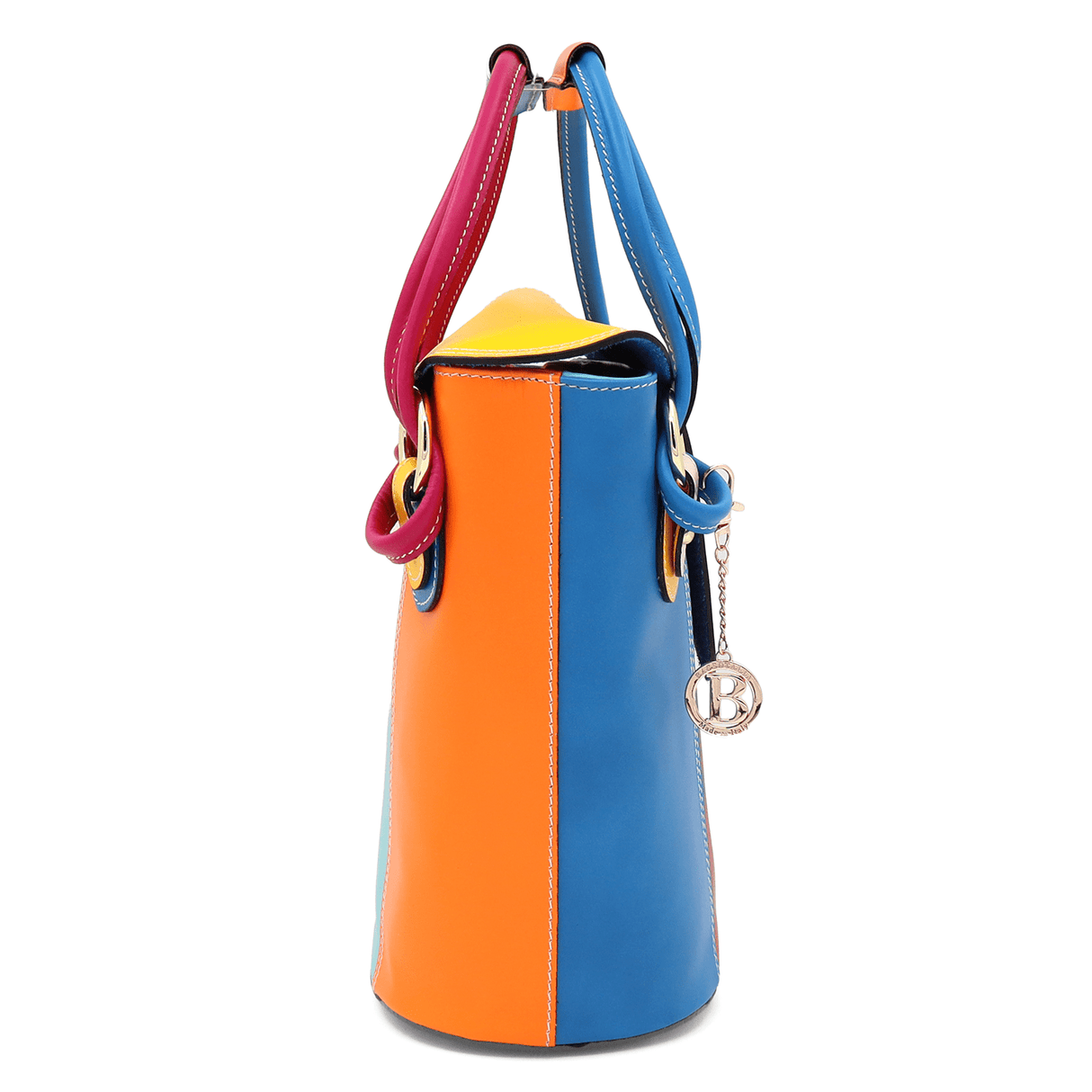 Színes női táska természetes bőrből Alesandria