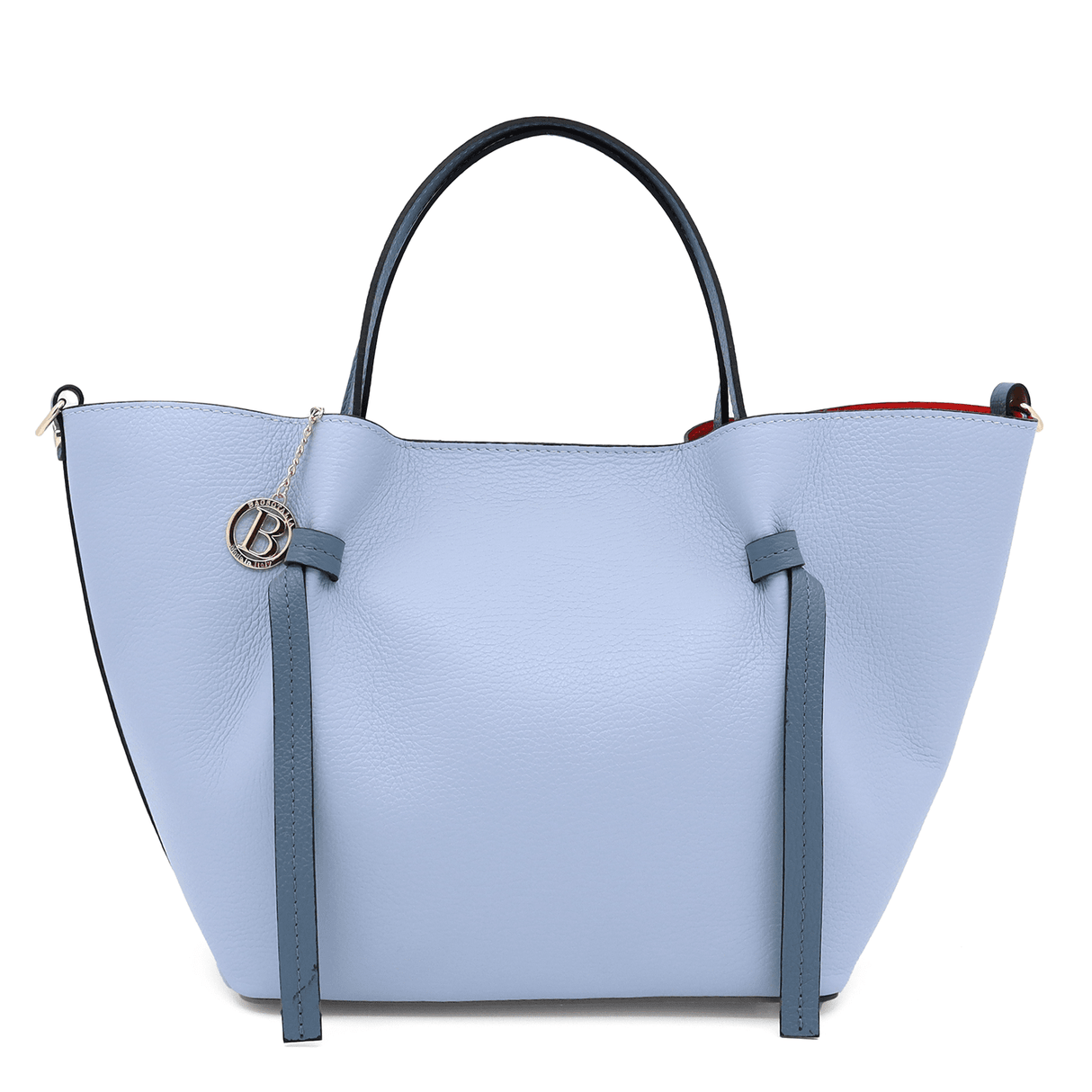 Női táska természetes bőrből Zaria - kék