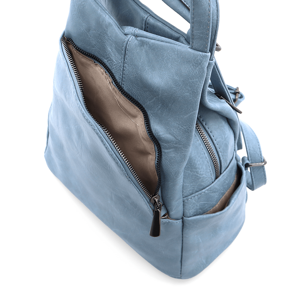 2 az 1-ben - Női hátizsák és táska Kristina - világoskék