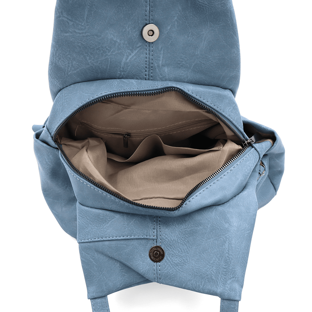 2 az 1-ben - Női hátizsák és táska Kristina - világoskék