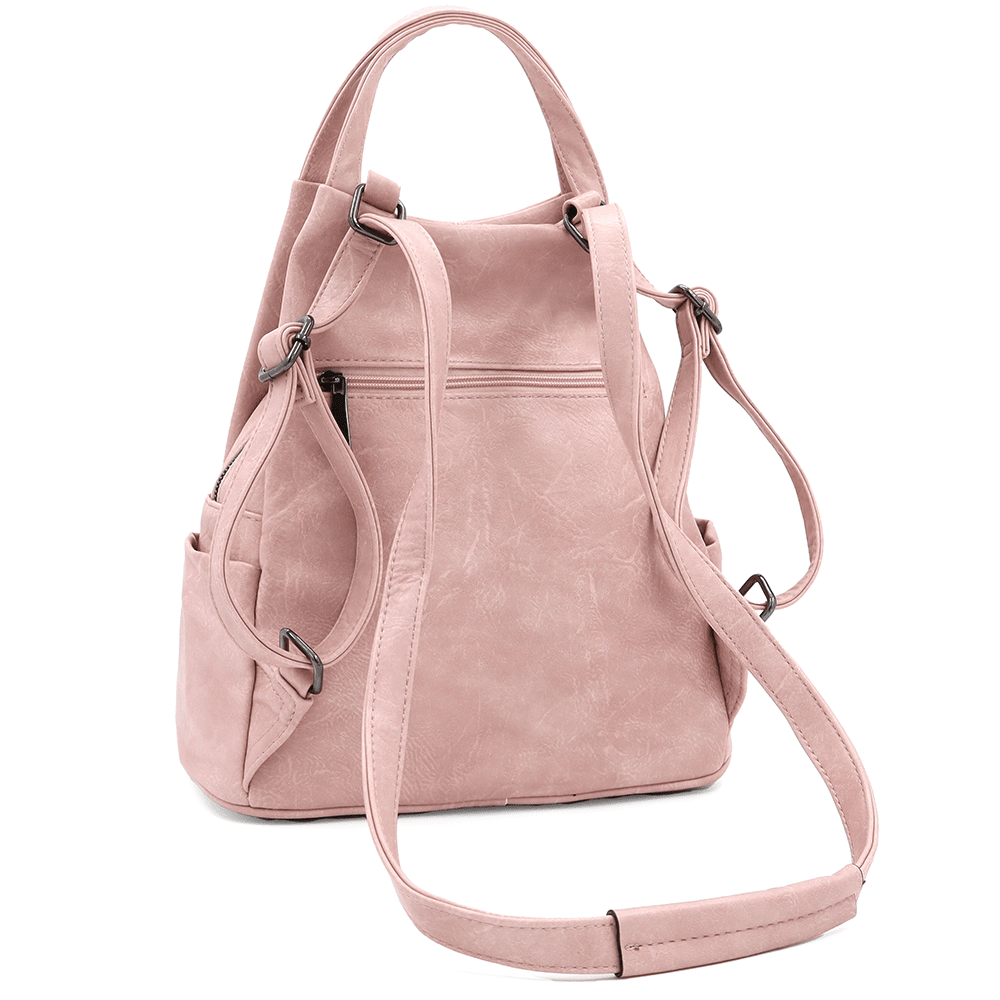 2 az 1-ben - Női hátizsák és táska Kristina - rózsaszín
