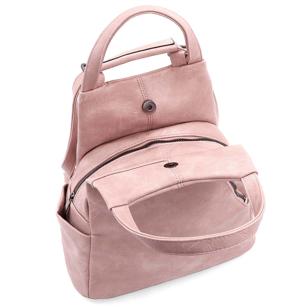2 az 1-ben - Női hátizsák és táska Kristina - rózsaszín