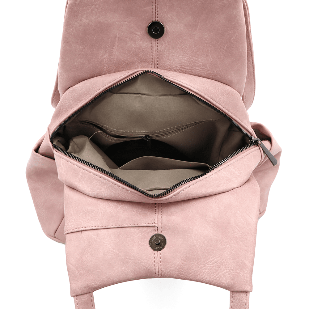 2 az 1-ben - Női hátizsák és táska Kristina - rózsaszín