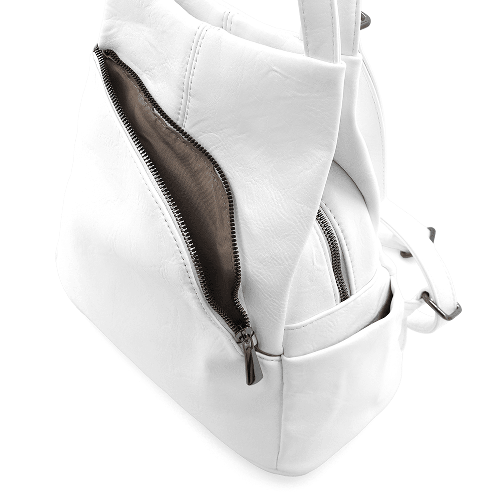 2 az 1-ben - Női hátizsák és táska Kristina - fehér