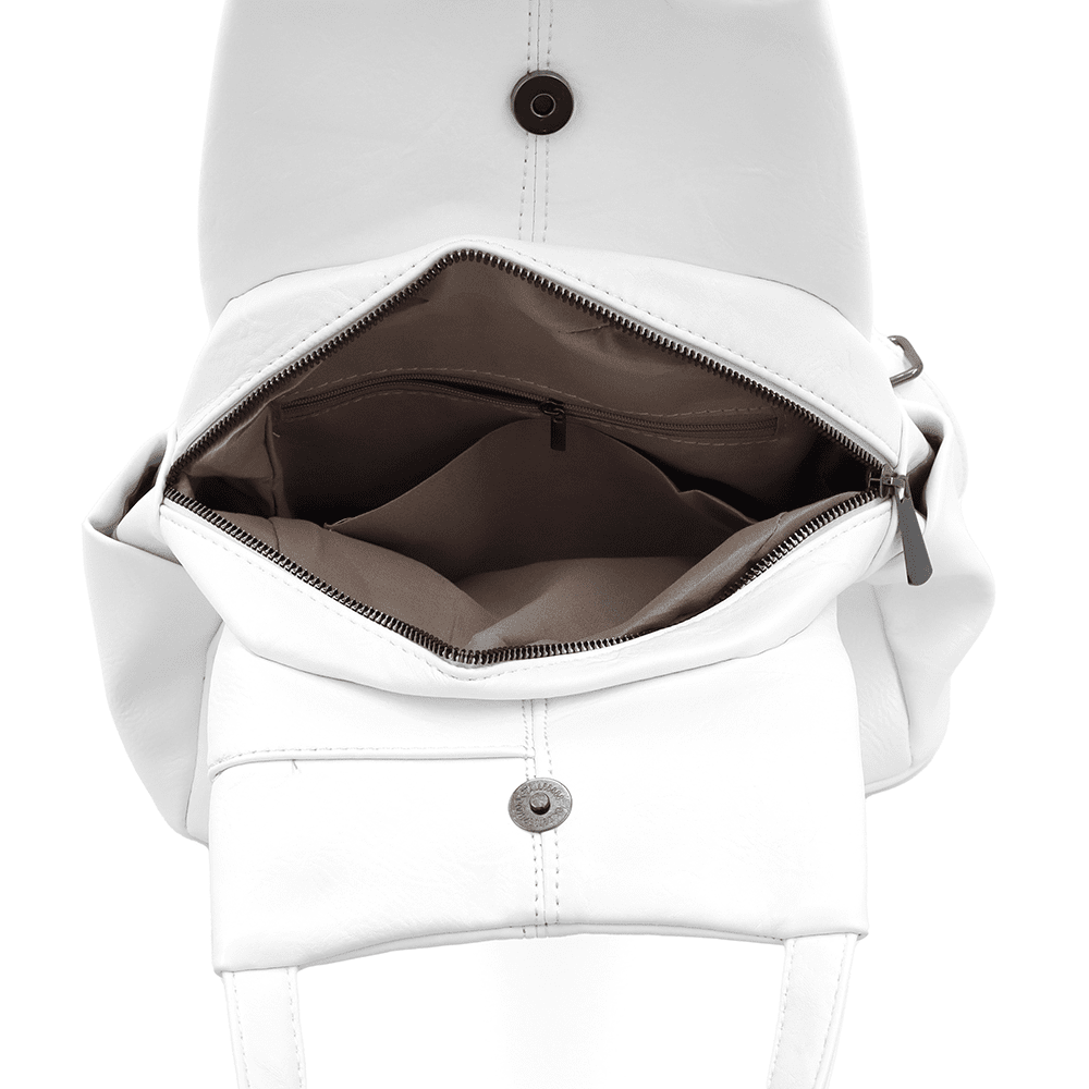 2 az 1-ben - Női hátizsák és táska Kristina - fehér