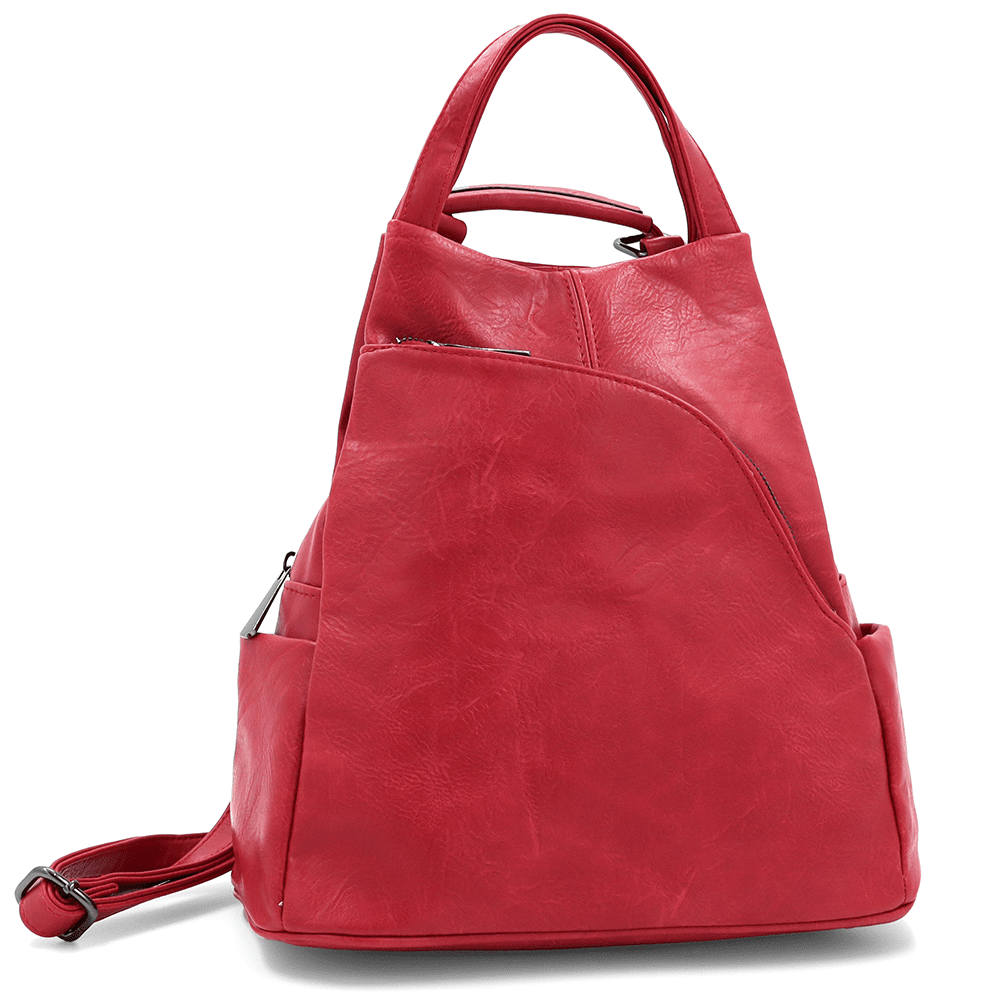 2 az 1-ben - Női hátizsák és táska Kristina - piros