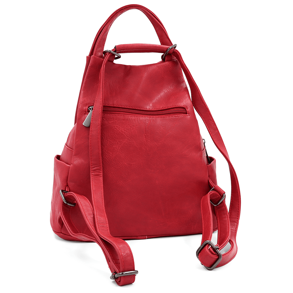 2 az 1-ben - Női hátizsák és táska Kristina - piros