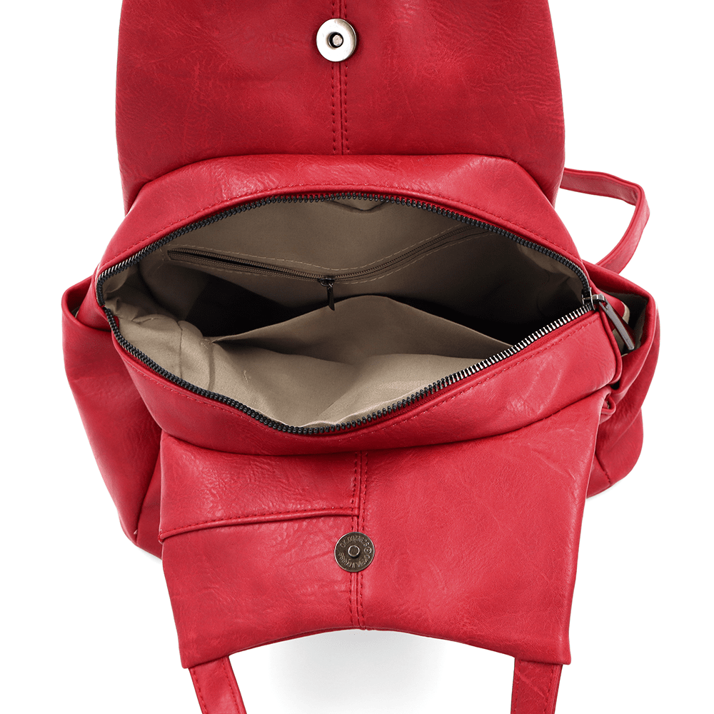 2 az 1-ben - Női hátizsák és táska Kristina - piros