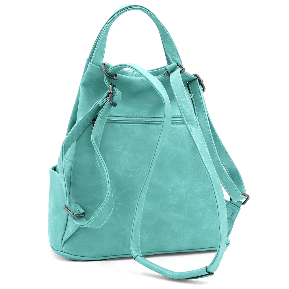 2 az 1-ben - Női hátizsák és táska Kristina - mentazöld