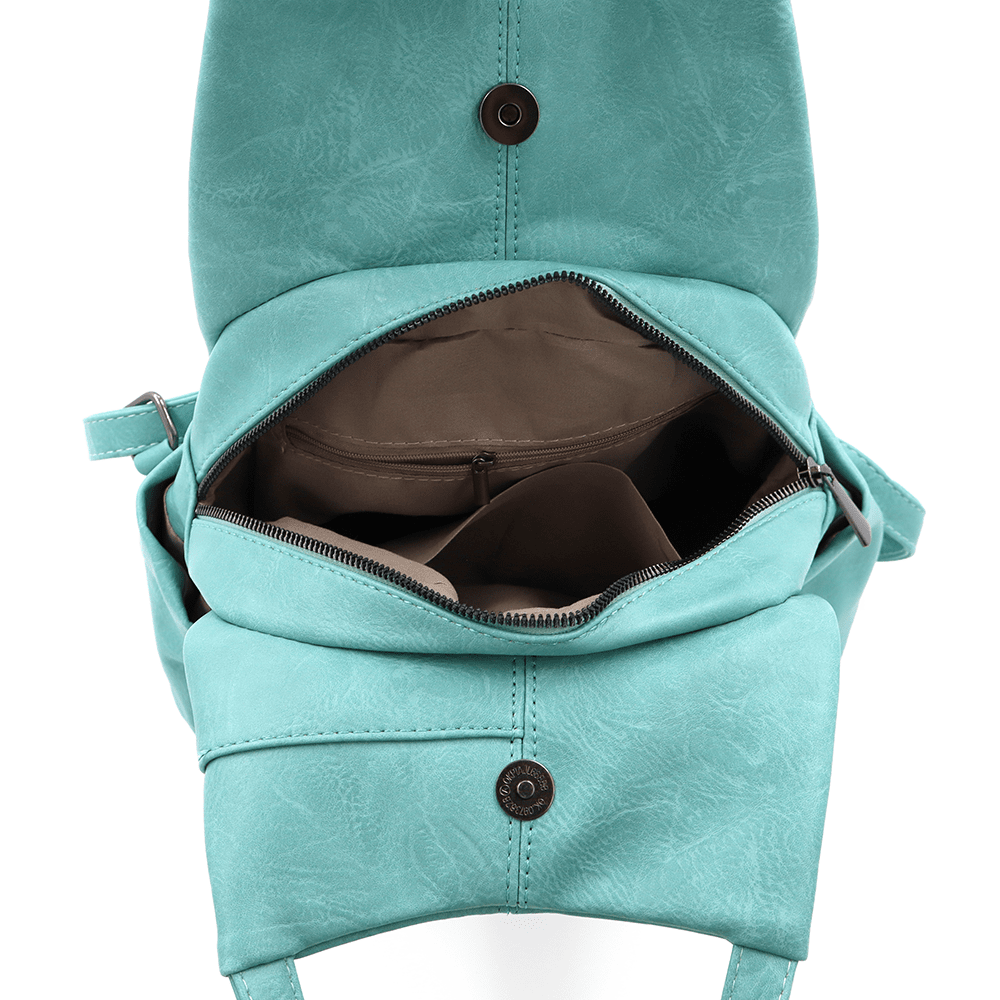 2 az 1-ben - Női hátizsák és táska Kristina - mentazöld