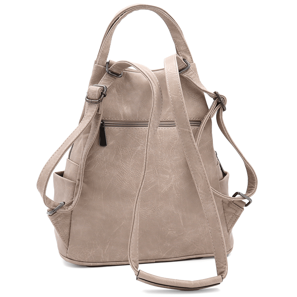 2 az 1-ben - Női hátizsák és táska Kristina - világosbarna