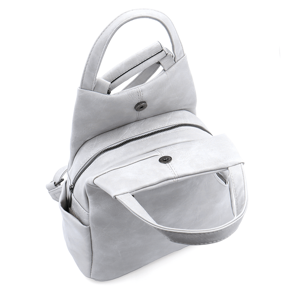 2 az 1-ben - Női hátizsák és táska Kristina - világosszürke