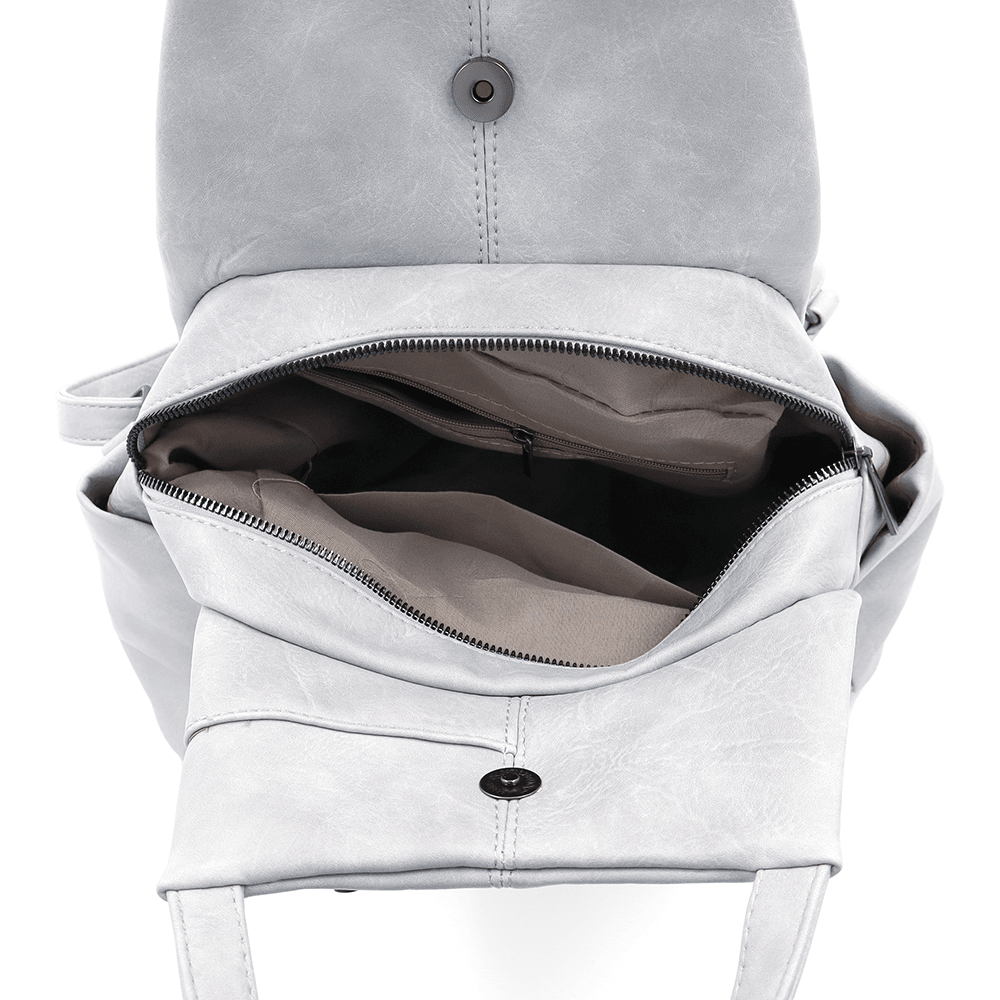 2 az 1-ben - Női hátizsák és táska Kristina - világosszürke