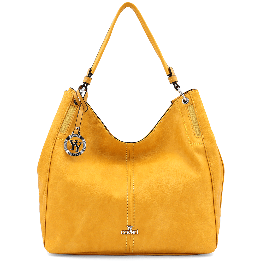 Nagy női táska, Rumi típusú szatyor - mustársárga