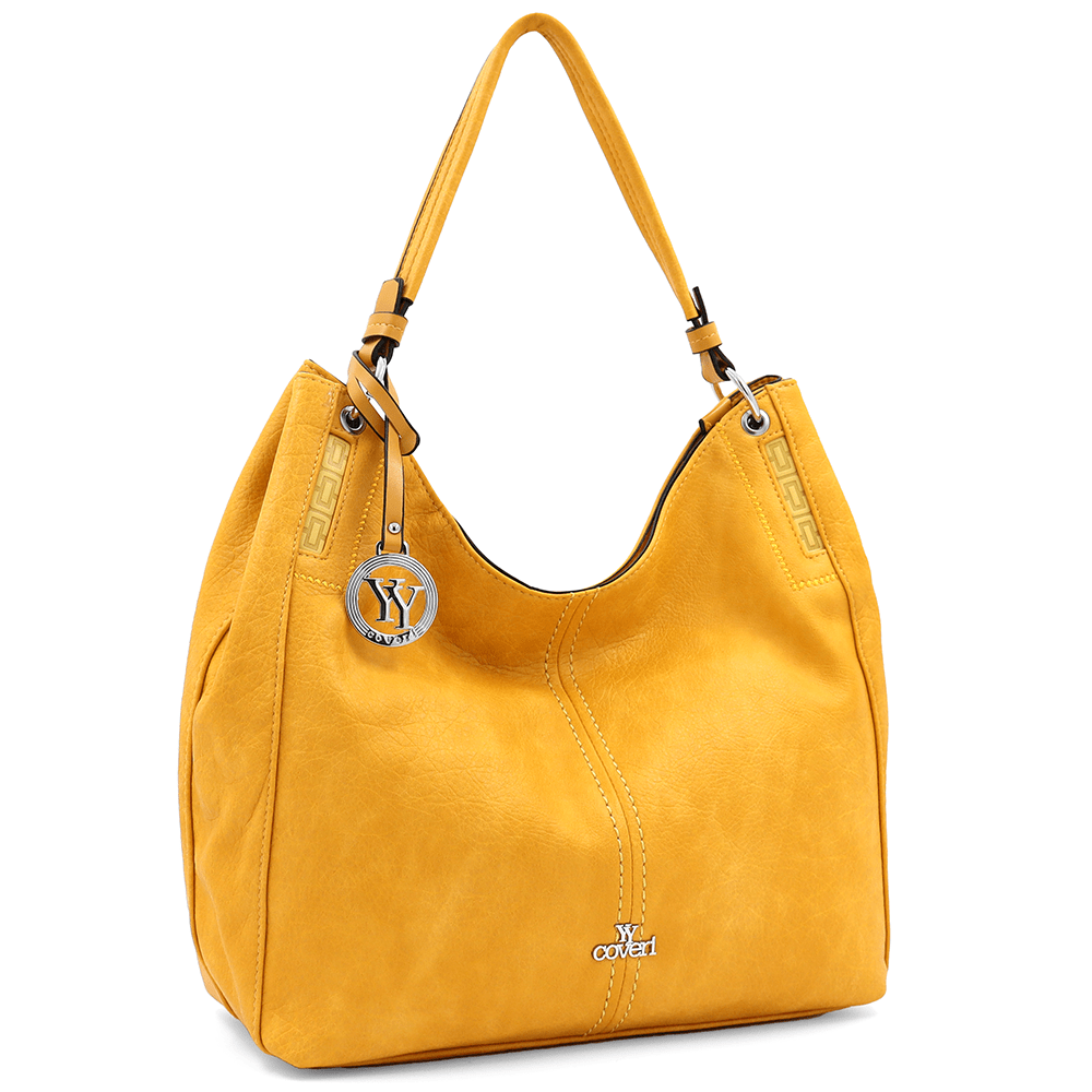 Nagy női táska, Rumi típusú szatyor - mustársárga