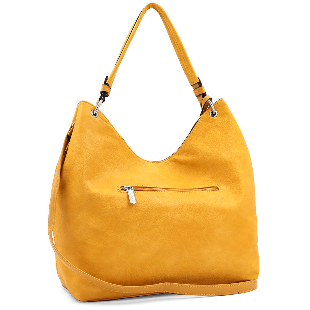 Nagy női táska, Rumi típusú szatyor - mustársárga