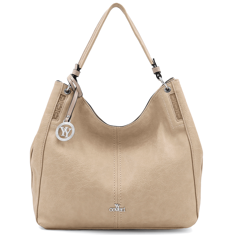 Nagy női táska, Rumi típusú szatyor - világosbarna