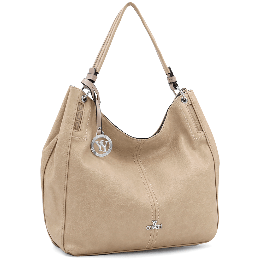 Nagy női táska, Rumi típusú szatyor - világosbarna