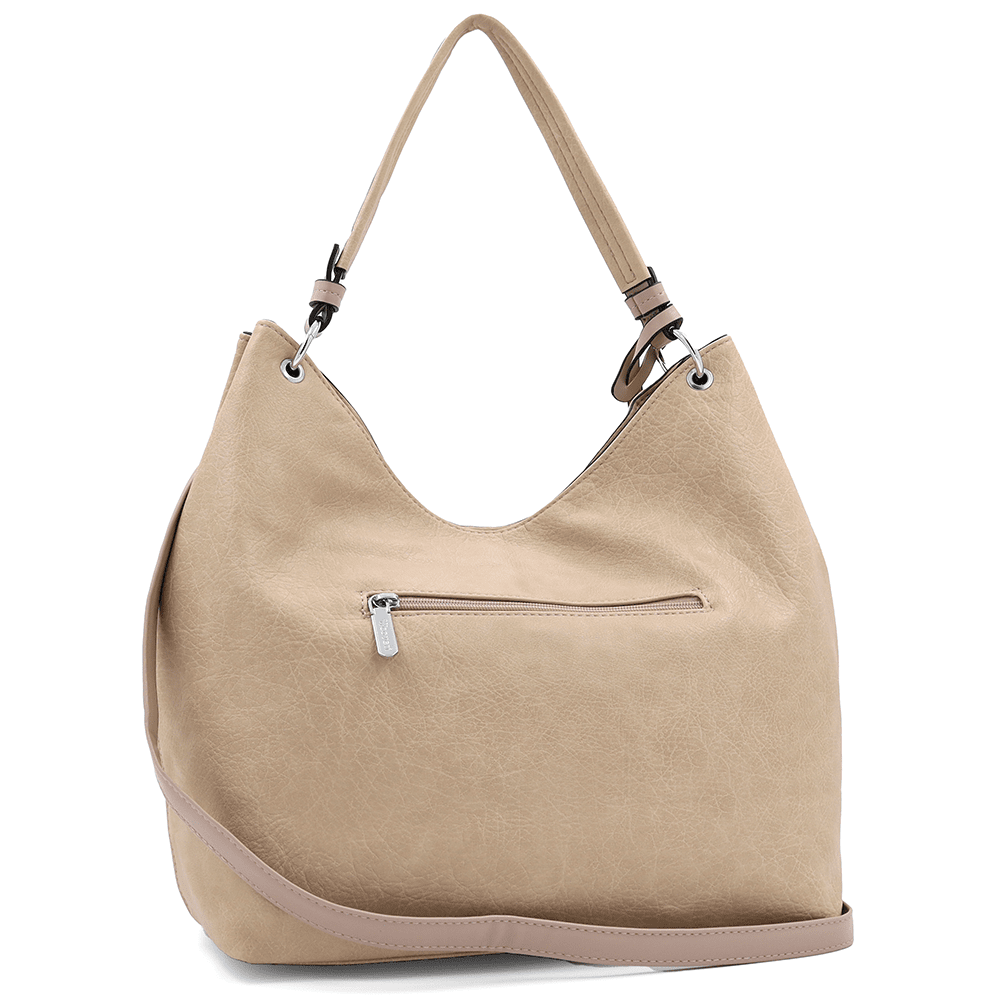 Nagy női táska, Rumi típusú szatyor - világosbarna