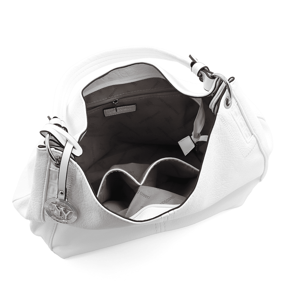 Nagy női táska, Rumi típusú zsák - fehér