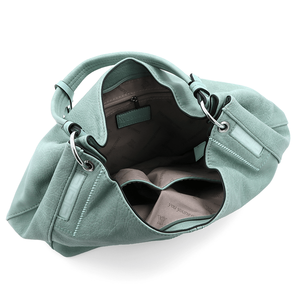 Nagy női táska, Rumi típusú zsák - mentazöld