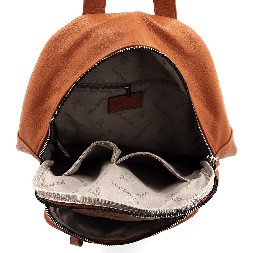 2 az 1-ben - Női hátizsák és táska Anna - cserépbarna