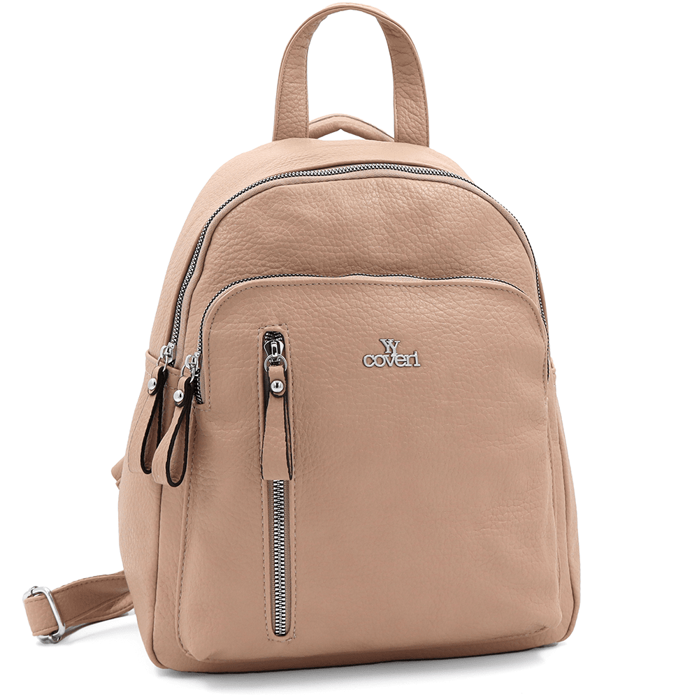 2 az 1-ben - Női hátizsák és táska Anna - világosbarna