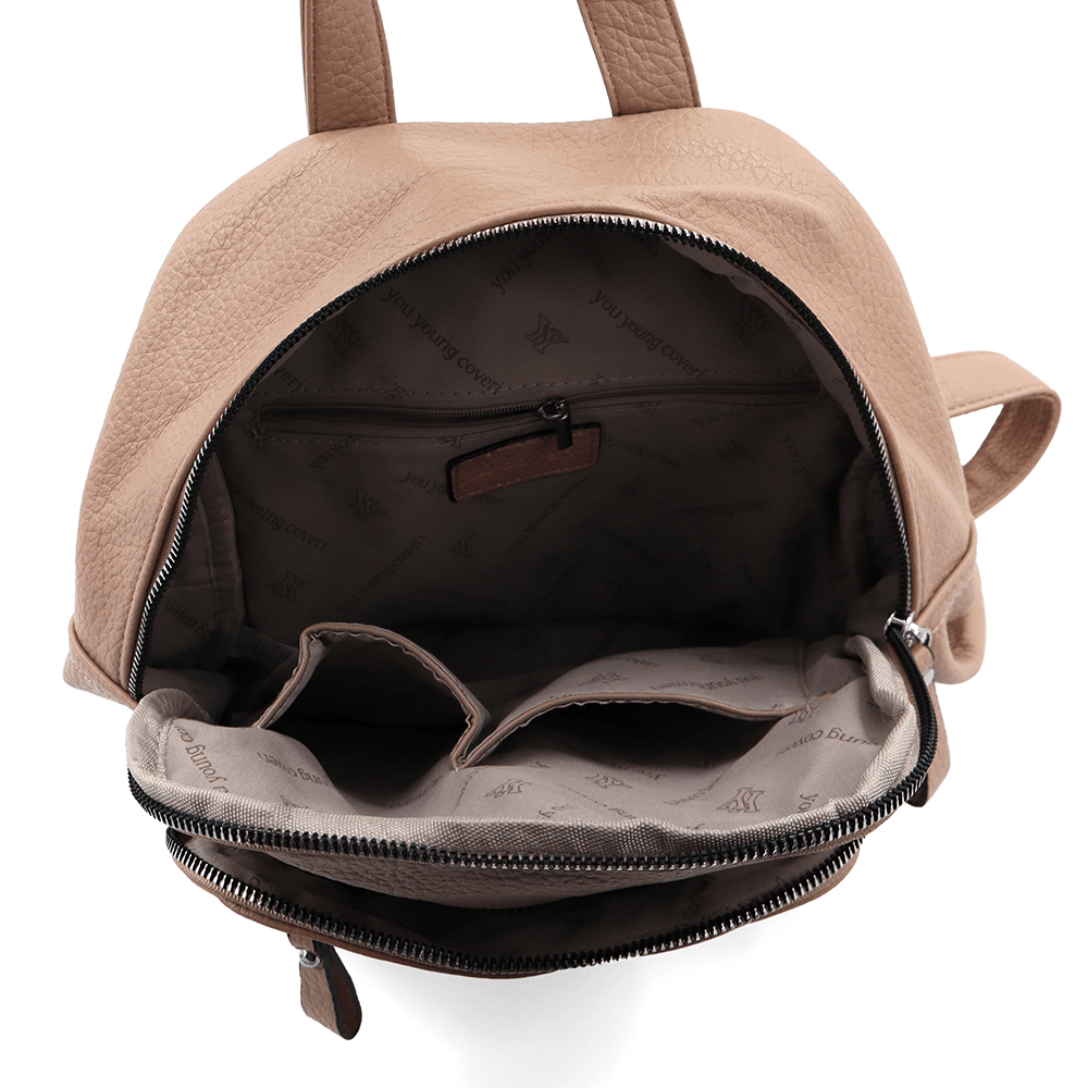 2 az 1-ben - Női hátizsák és táska Anna - világosbarna