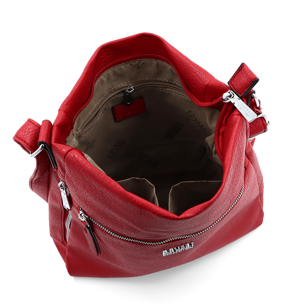 Női válltáska Gabi - piros